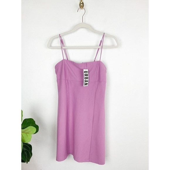 NWT Urban Outfitters Pink/Rose Purple Mini Tube Dress Sz S - Picture 2 of 11